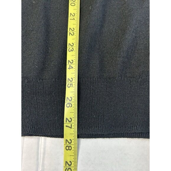 J. Crew Merino Wool Blend Crewneck Sweater Men’s Sz L Black Casual Office AP638 - Picture 7 of 7